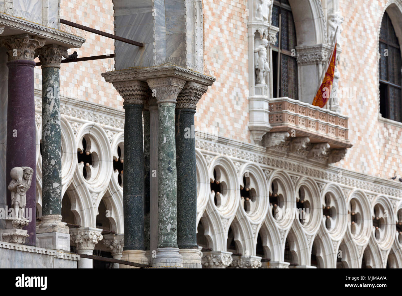 Palacio Ducal, la Plaza de San Marcos, en Venecia Foto de stock