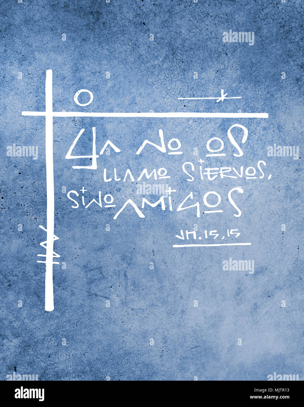 Ilustración dibujada a mano o un dibujo de un religioso de la frase en