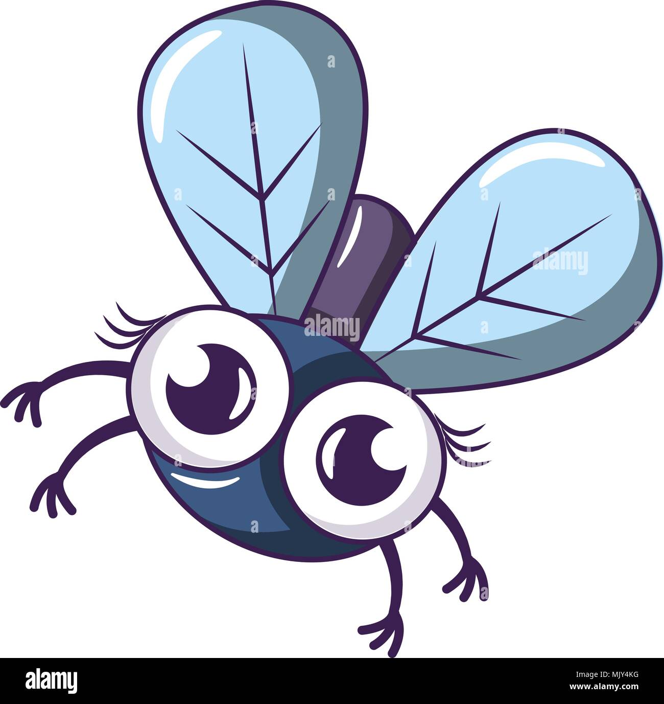 Icono de moscas tropicales, estilo de dibujos animados Imagen Vector de  stock - Alamy