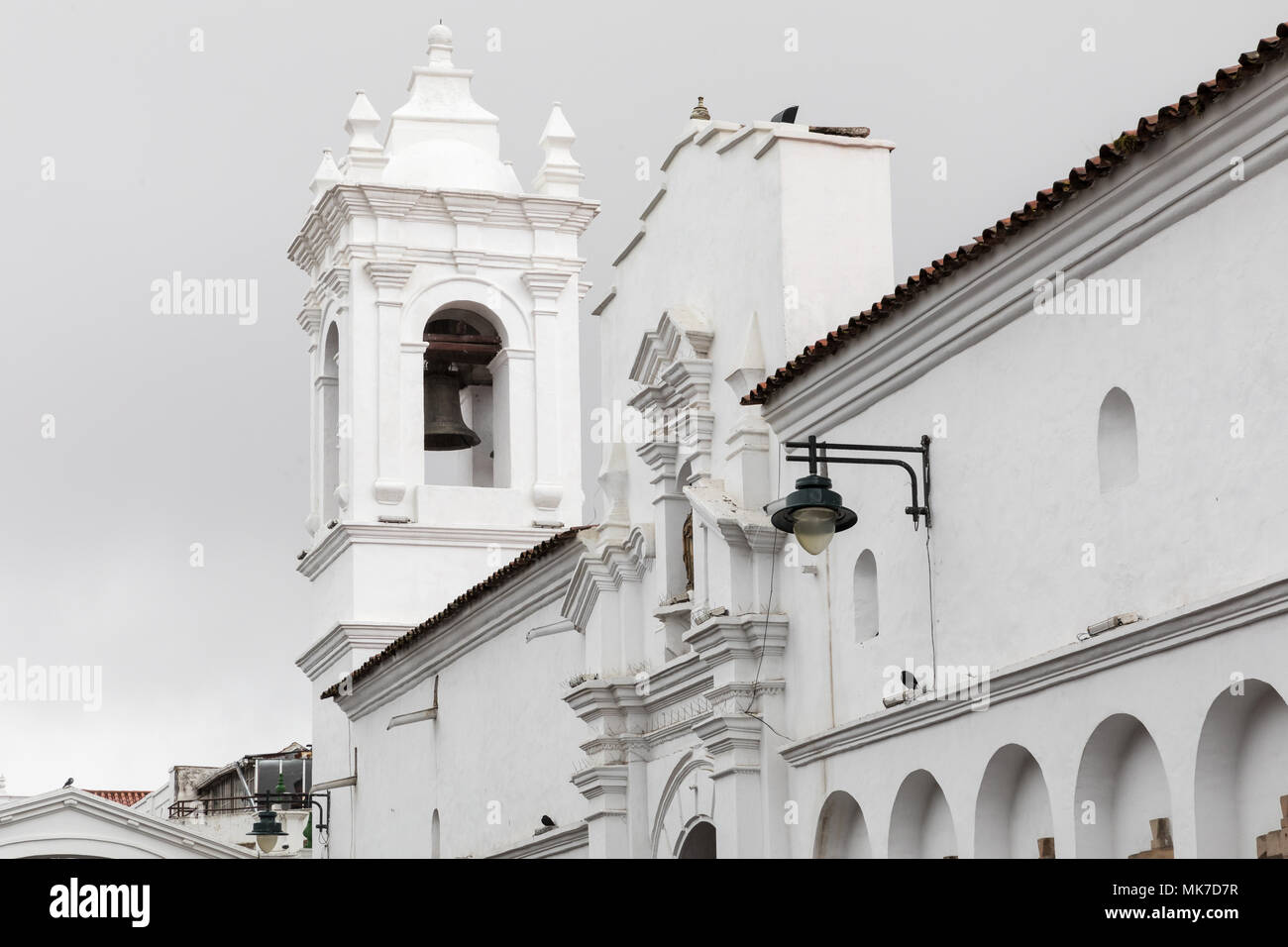 La iglesia de San Francisco, en Sucre, Bolivia. Sucre es la capital