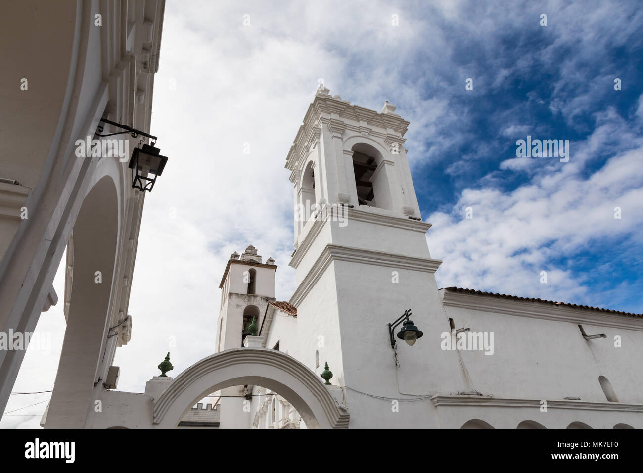 La iglesia de San Francisco, en Sucre, Bolivia. Sucre es la capital