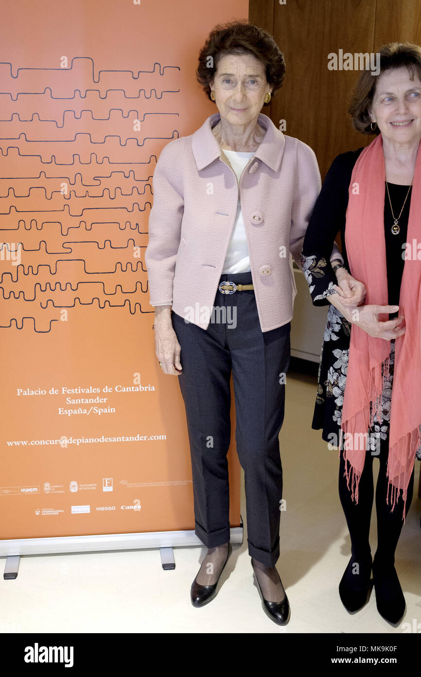Paloma O'Shea asiste a la presentación del XIX Concurso Internacional de  Piano de Santander en Madrid, España. Featuring: Paloma O'Shea donde:  Madrid, Comunidad de Madrid, España cuando: 06 Abr 2018 Crédito: Oscar