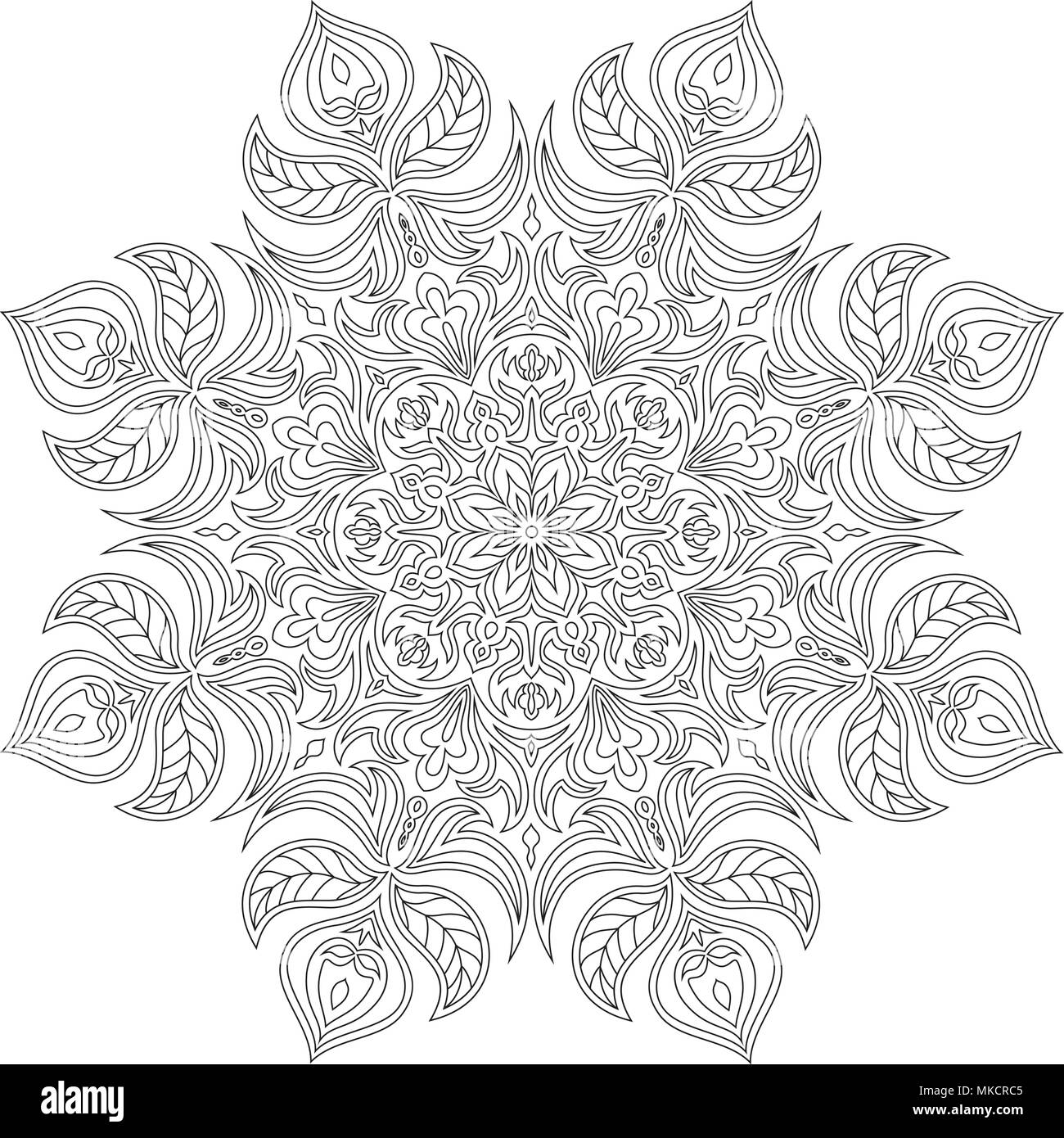 Mandala de vectores. Elementos decorativos orientales. El Islam, árabe,  India, Turquía, Pakistán, China, motivos otomano. Elementos de diseño  étnico. Hombre dibujados a mano Imagen Vector de stock - Alamy