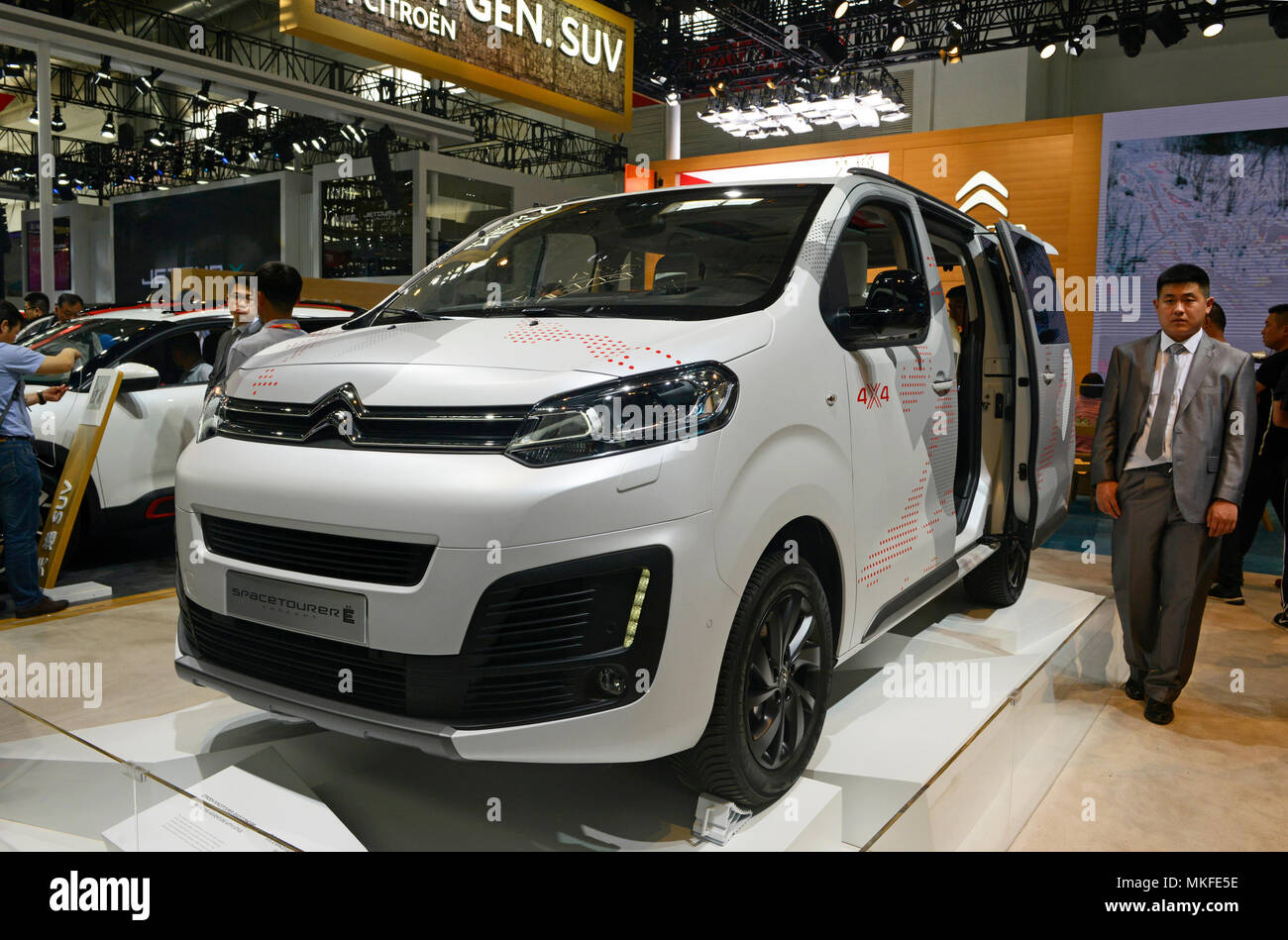 El Citroën Spacetourer mostrado en el Auto Show de China en Beijing en abril de 2018 Foto de stock