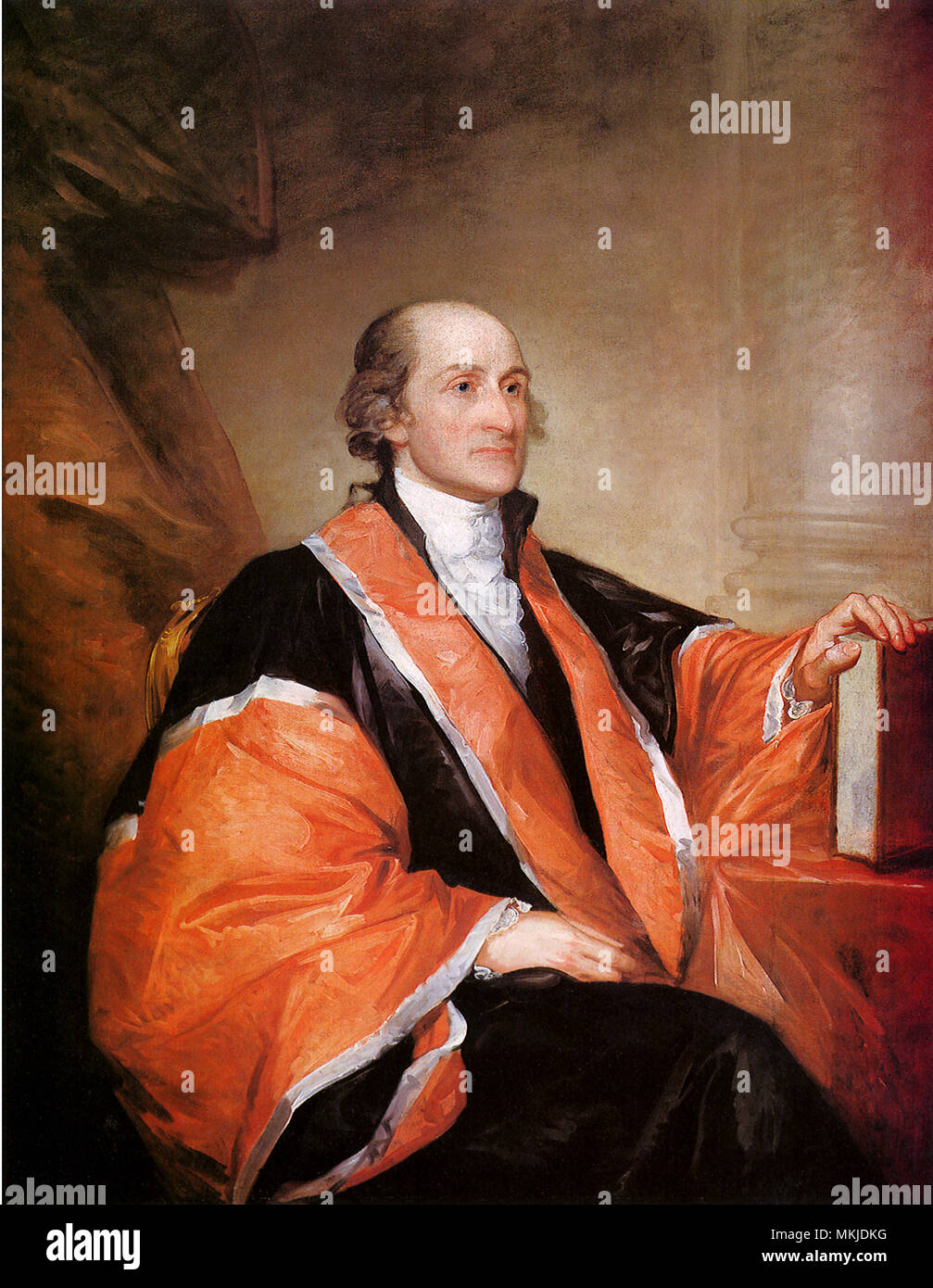 El Presidente del Tribunal Supremo John Jay 1794 Foto de stock