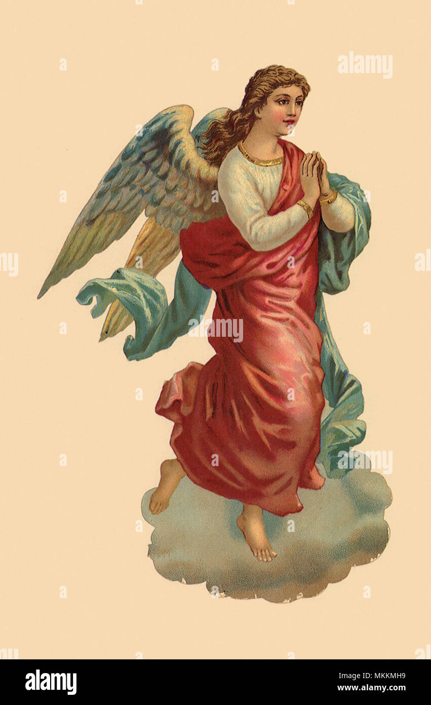 Angel orando Foto de stock