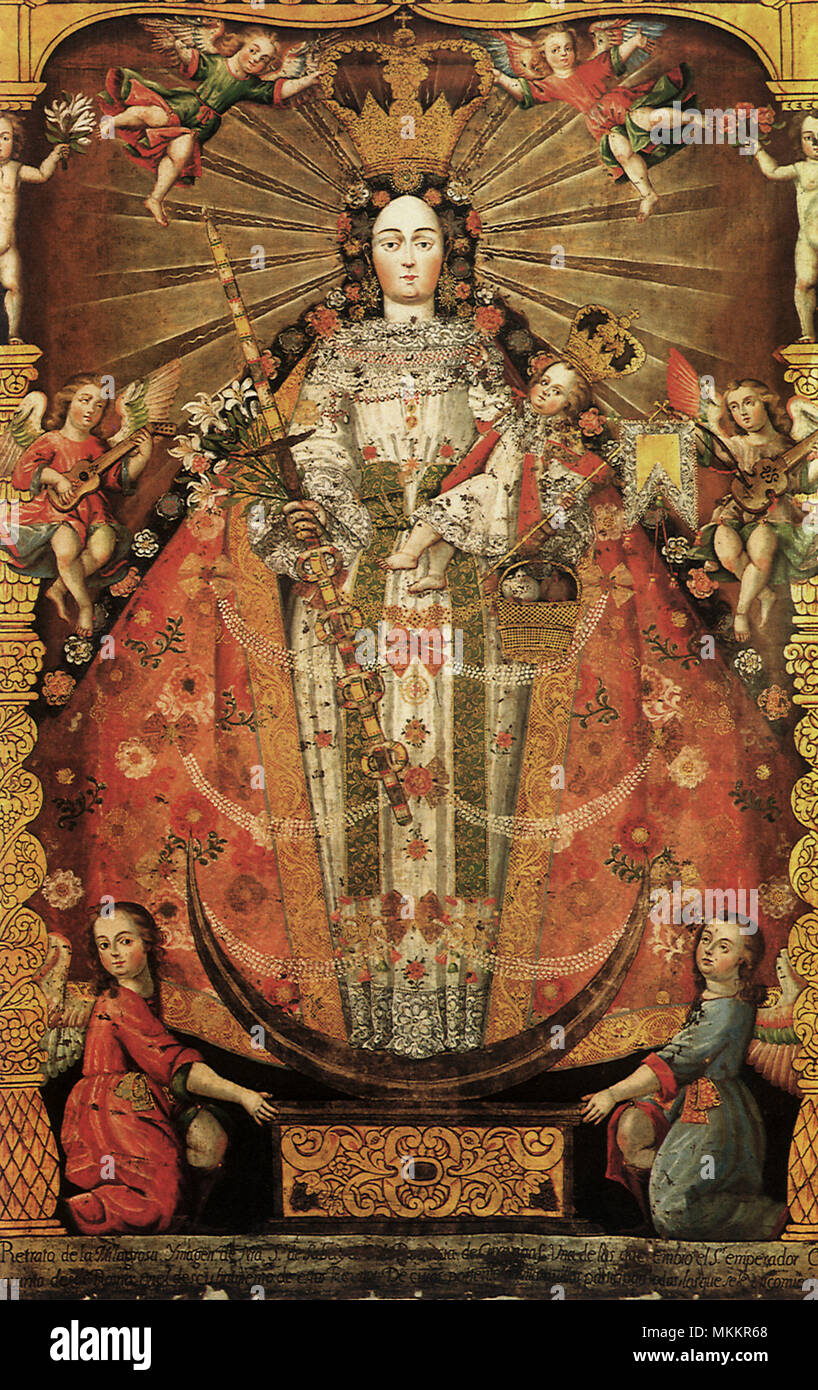 La Virgen de Sabaya Foto de stock