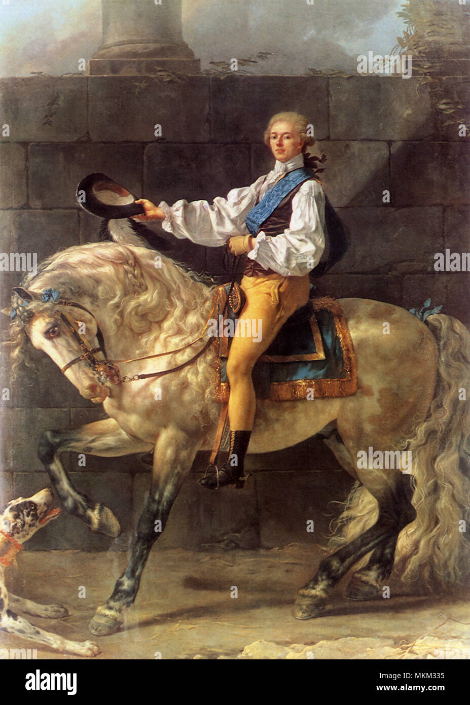 Conde Potocki retrato 1781 Foto de stock