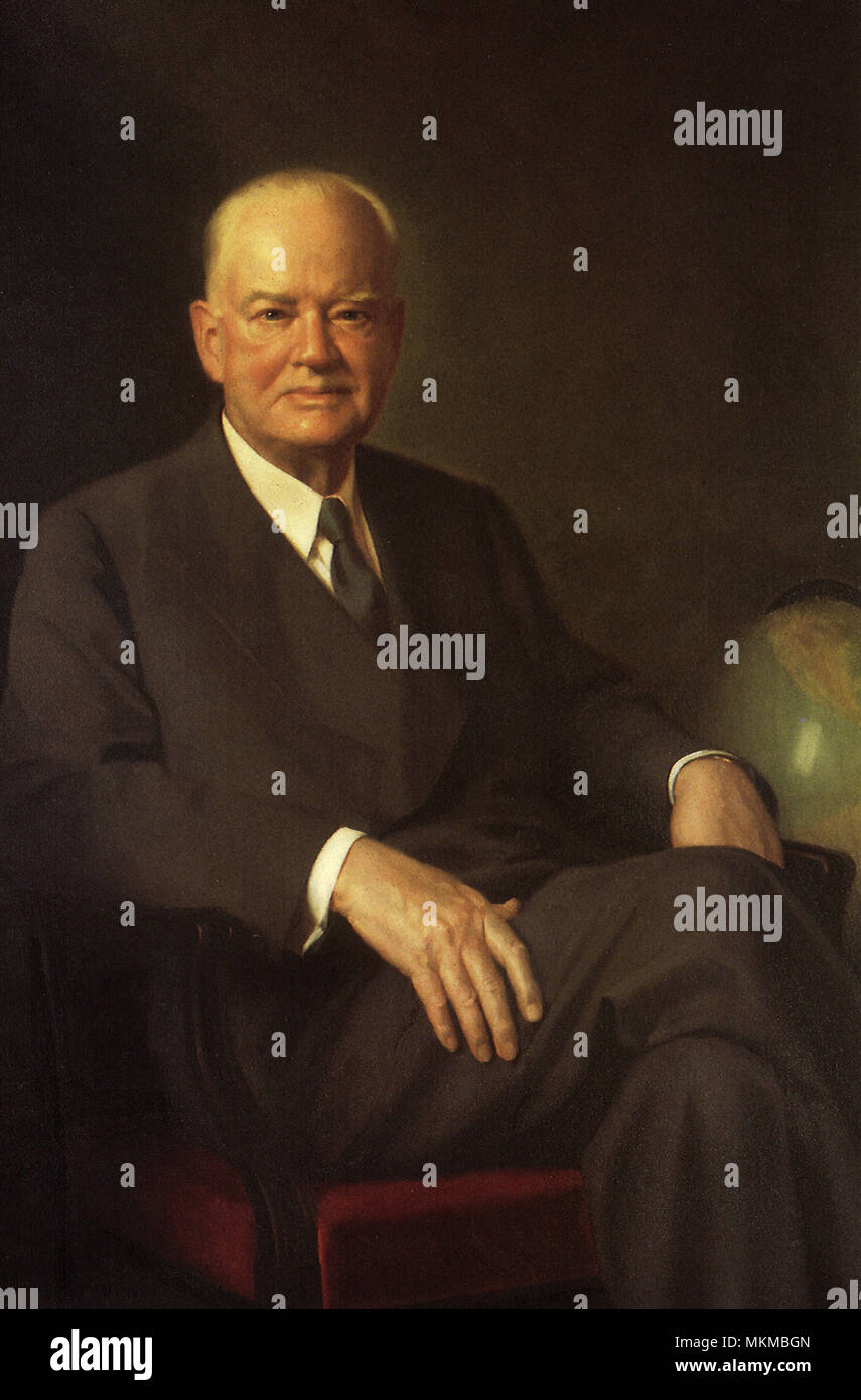Herbert Hoover Foto de stock