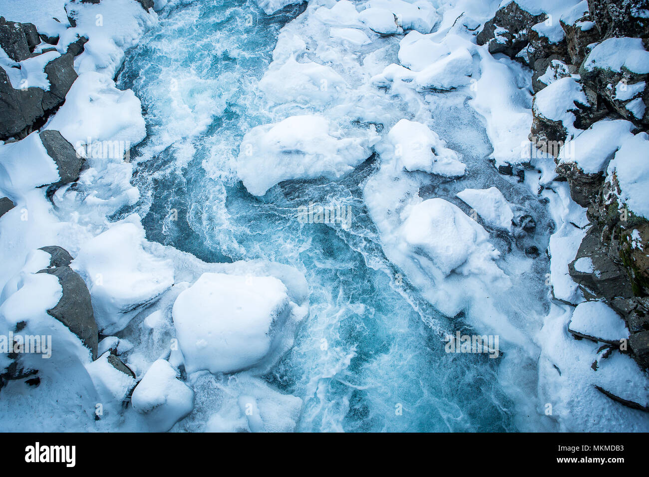 Viajes Islandia, Northern lights (glaciares, nieve, hielo, iceberg) Foto de stock
