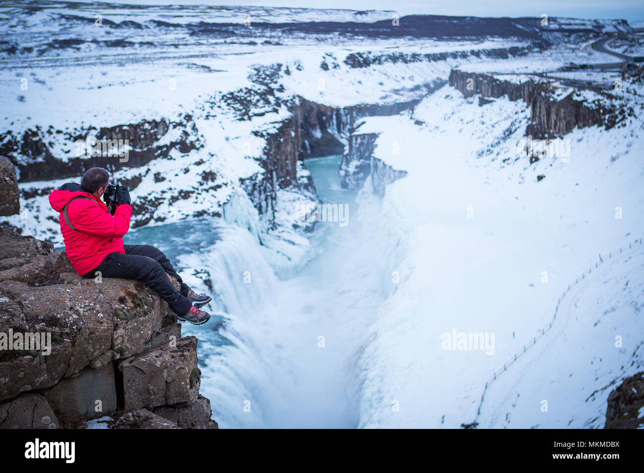 Viajes Islandia, Northern lights (glaciares, nieve, hielo, iceberg) Foto de stock