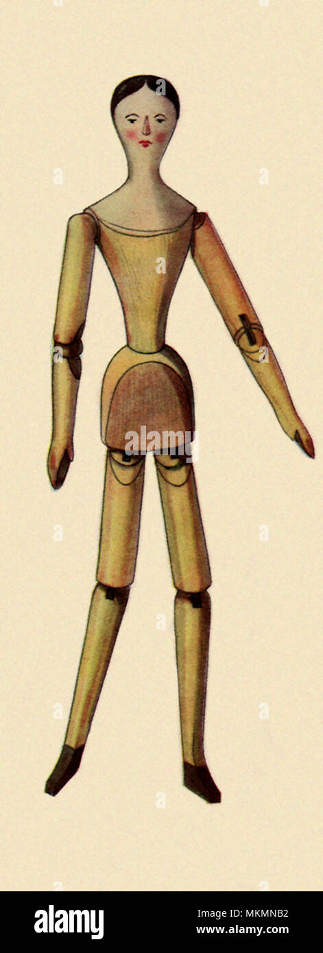 Muñeca de Madera articulado Foto de stock