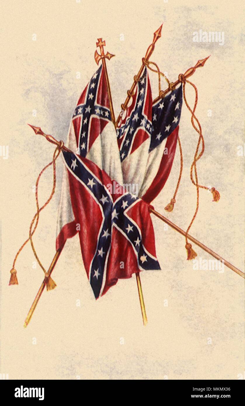 Banderas confederadas Foto de stock