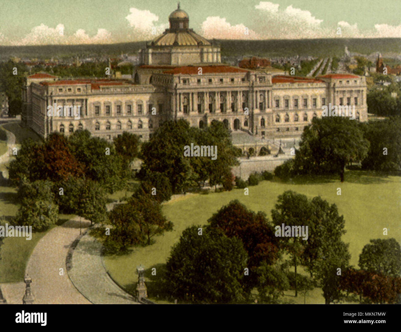 La Biblioteca del Congreso. Washington D.C. Foto de stock