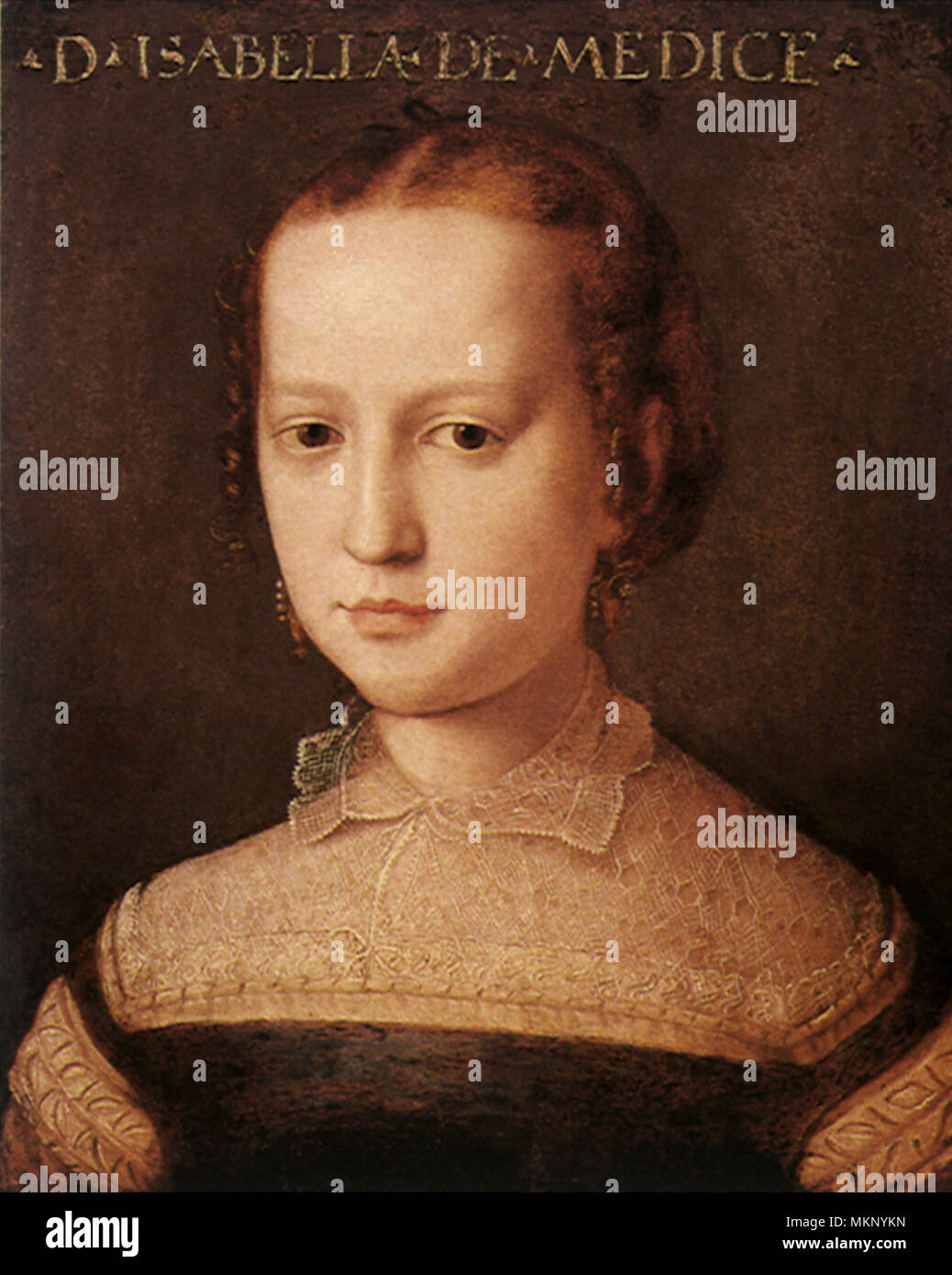 Retrato de Isabella de' Medici Foto de stock