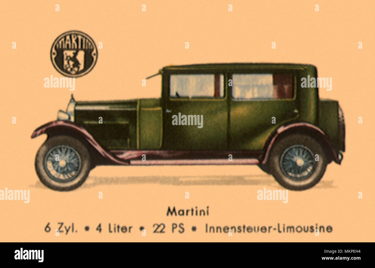 1928 Martini sedán de 6 cilindros Foto de stock