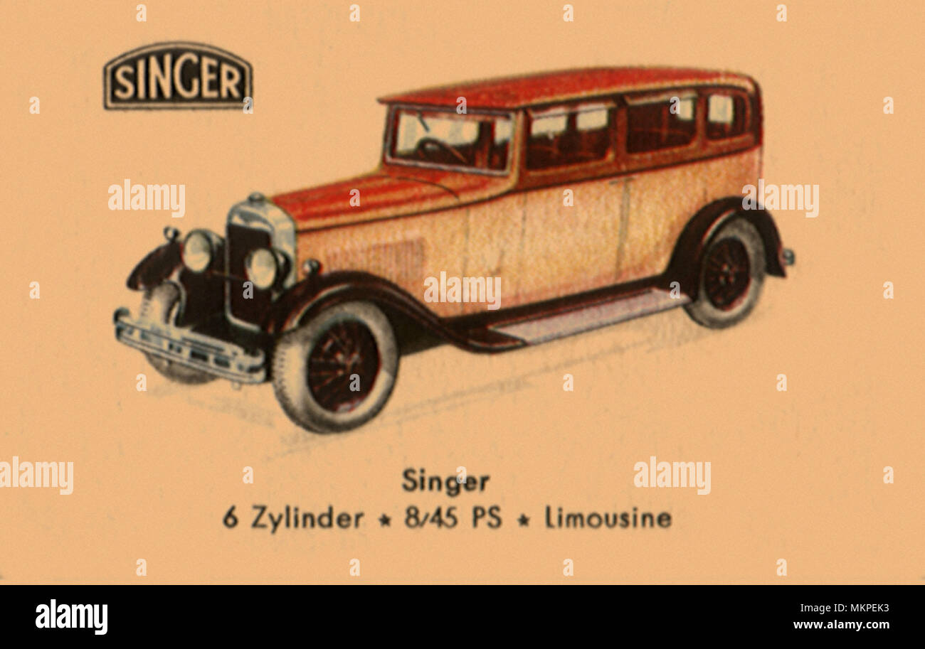1928 Cantante sedán de 6 cilindros Foto de stock