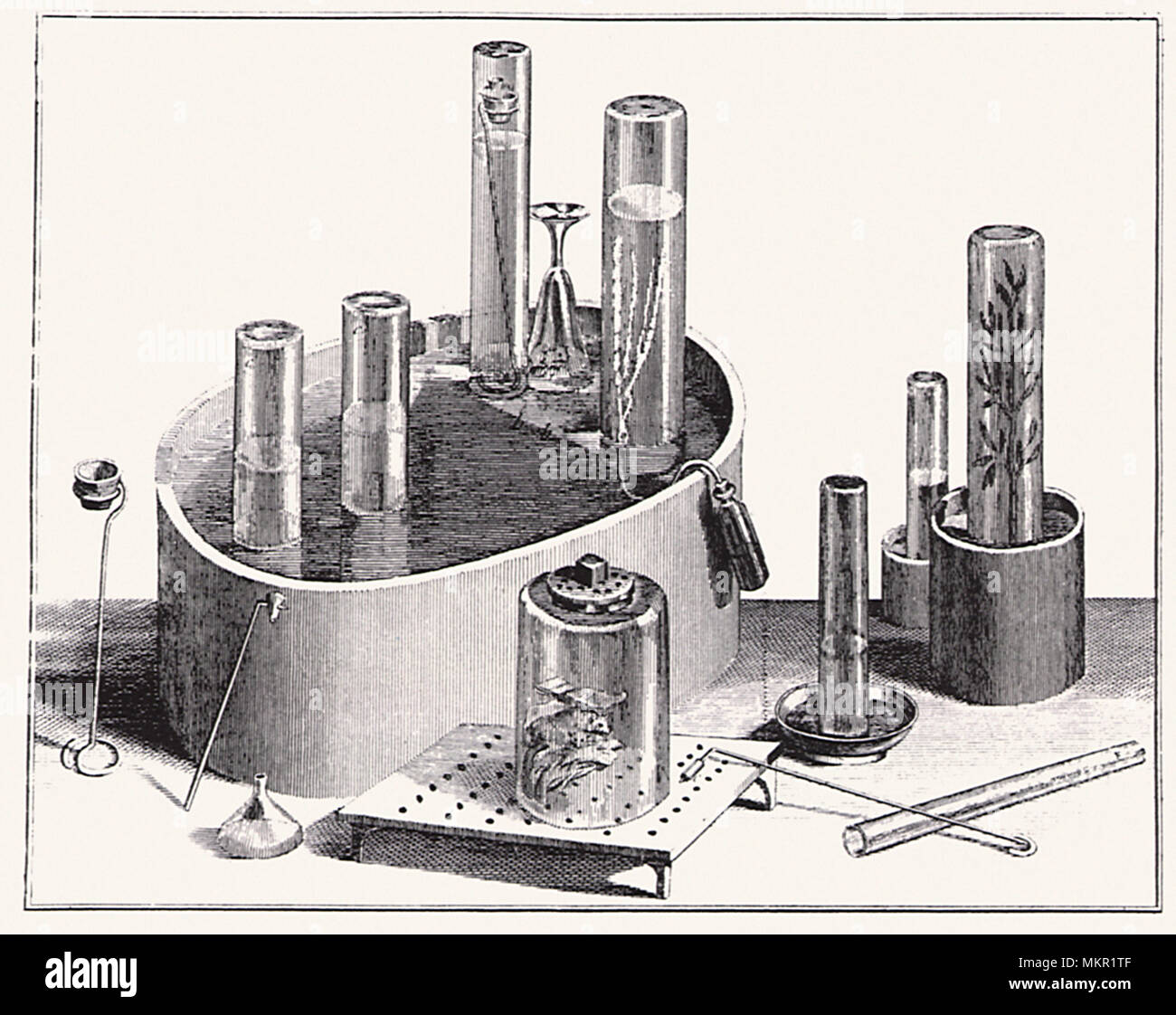 Vintage Equipamiento científico Foto de stock