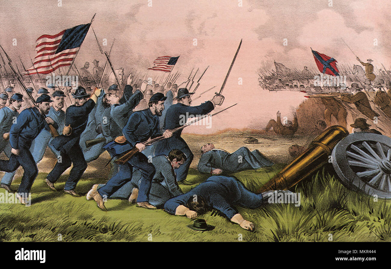 La batalla de Jonesboro, Georgia, Septiembre 1st, 1864 Foto de stock