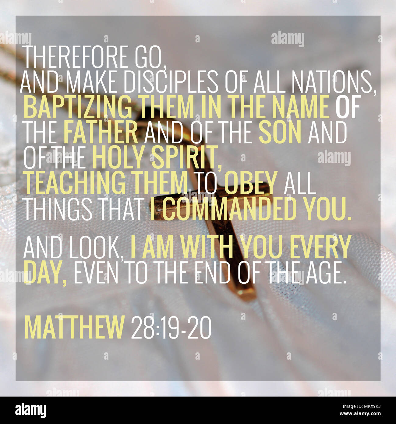 Por tanto, vayan y hagan discípulos de todas las naciones