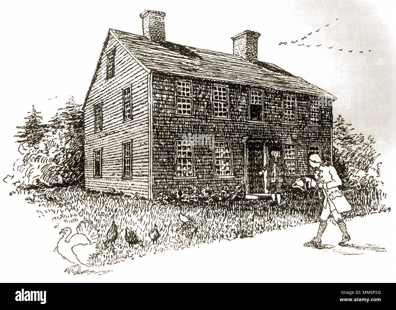 Parson Thaxter House. En Edgartown. 1785 Foto de stock