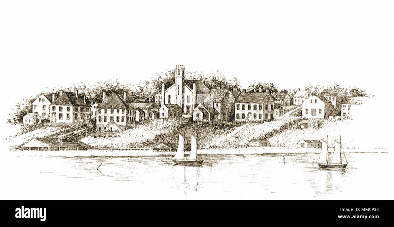 Casas agujero. Tisbury. 1838 Foto de stock
