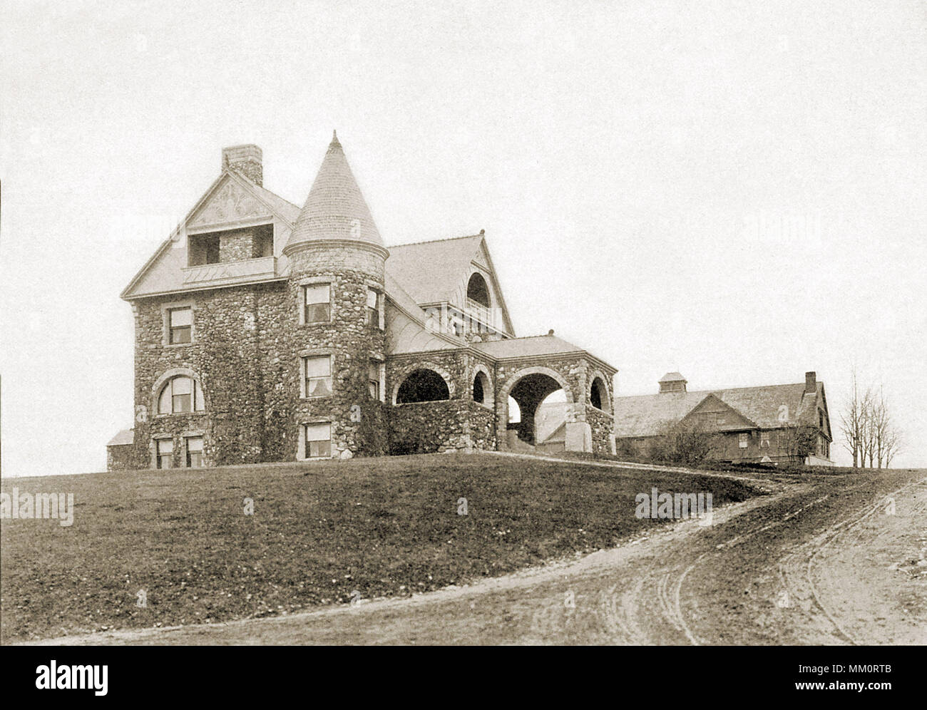 Residencia de Charles L. Cushman. Auburn. 1900 Foto de stock