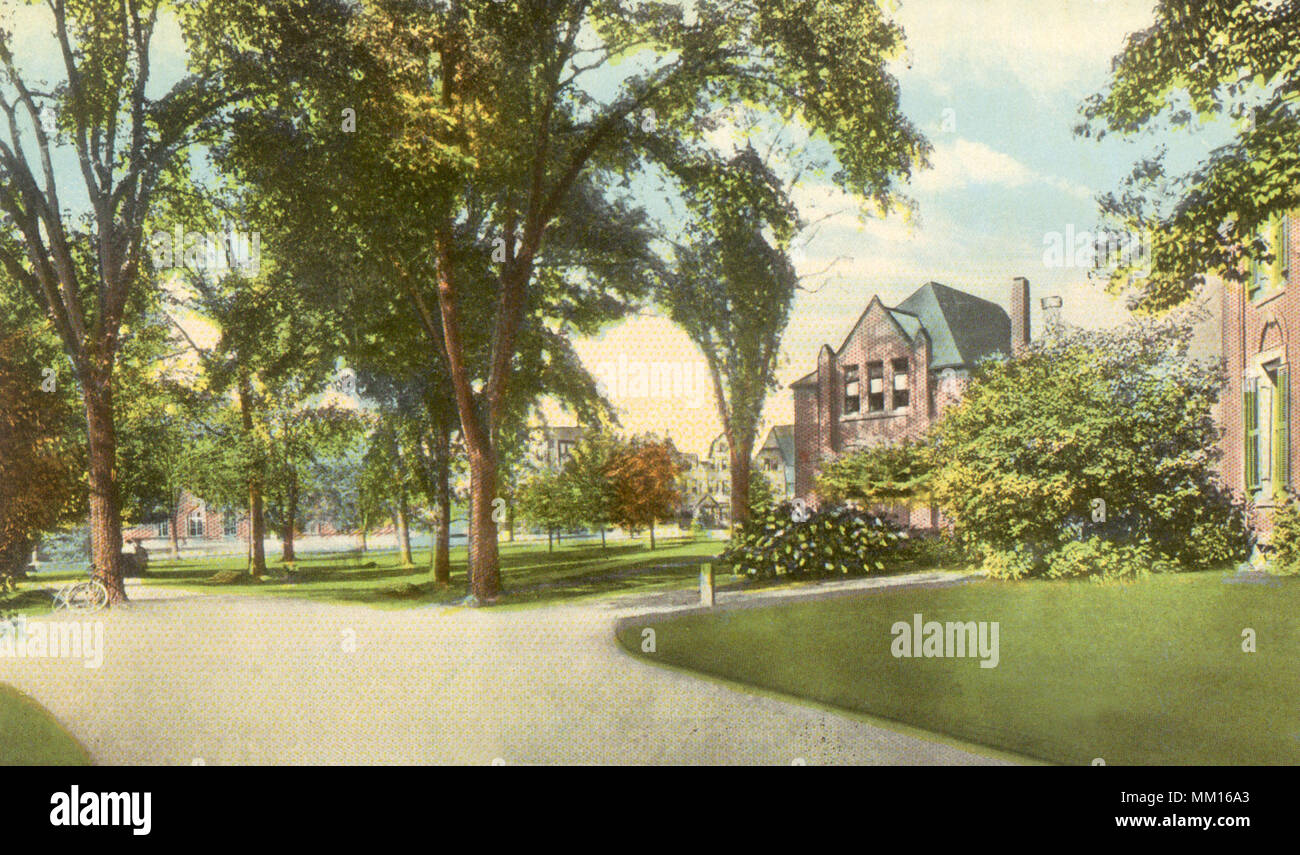 El Campus. El Smith College. Northampton. 1913 Foto de stock