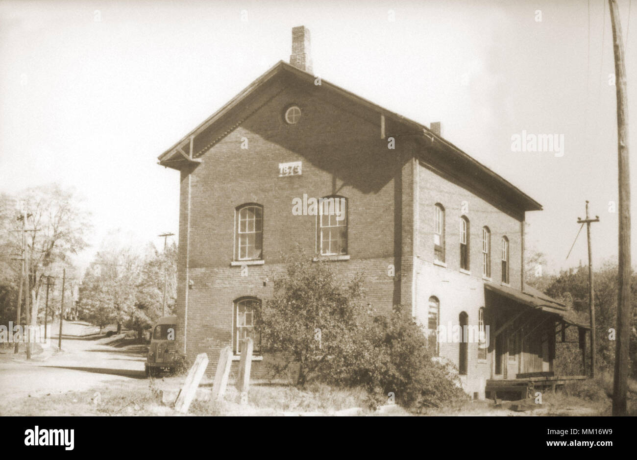 P. Depot. North Brookfield. 1970 Foto de stock