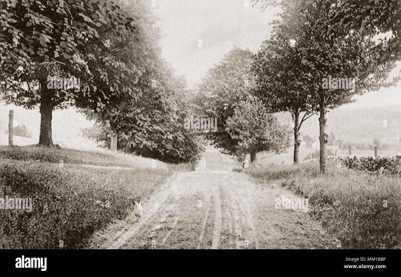 Ver mirando hacia la calle West. Roxbury. 1912 Foto de stock