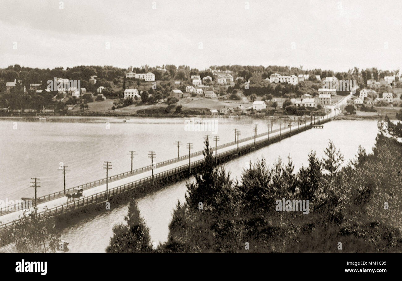 Puente inferior. Belfast. 1915 Foto de stock
