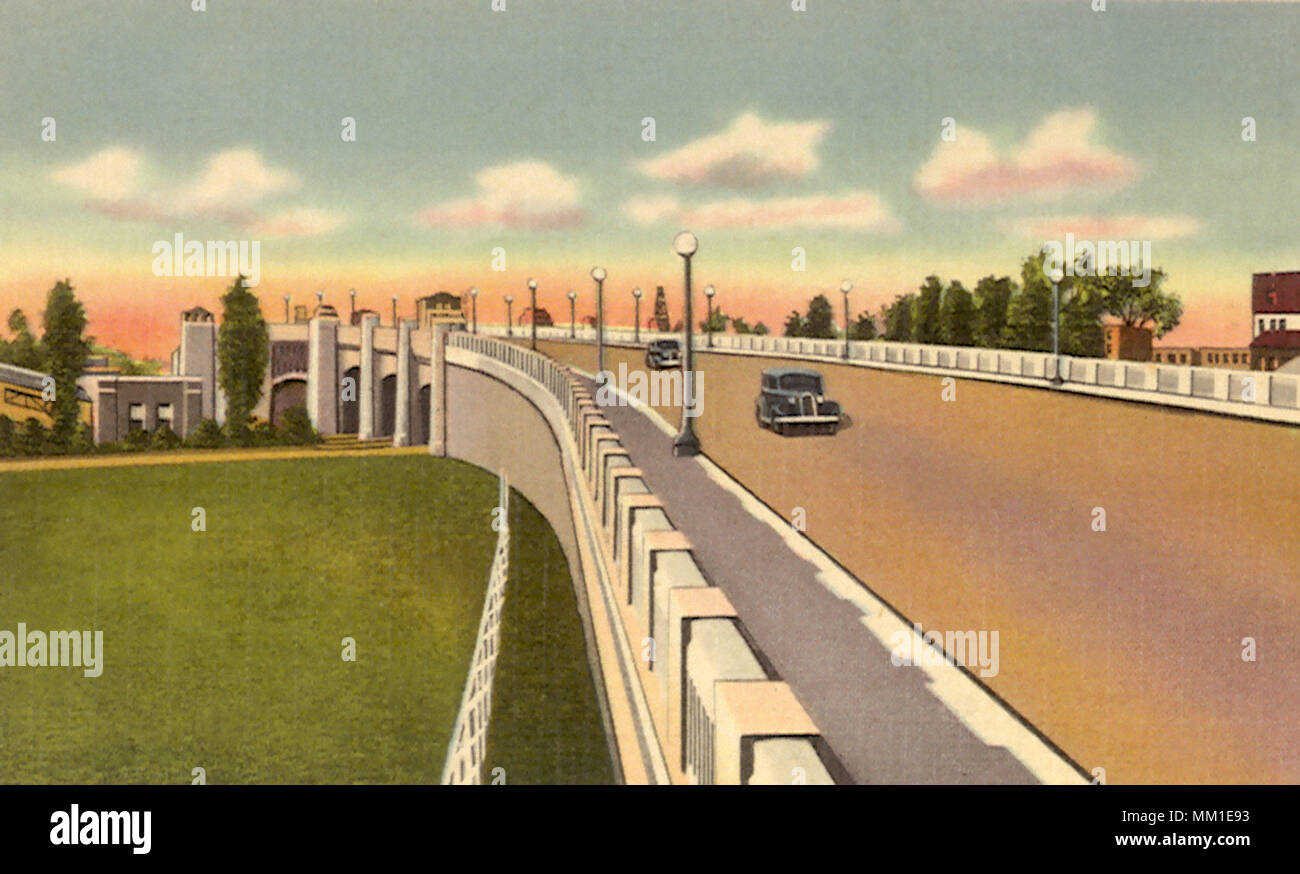 Fore River Bridge. Quincy. 1930 Foto de stock