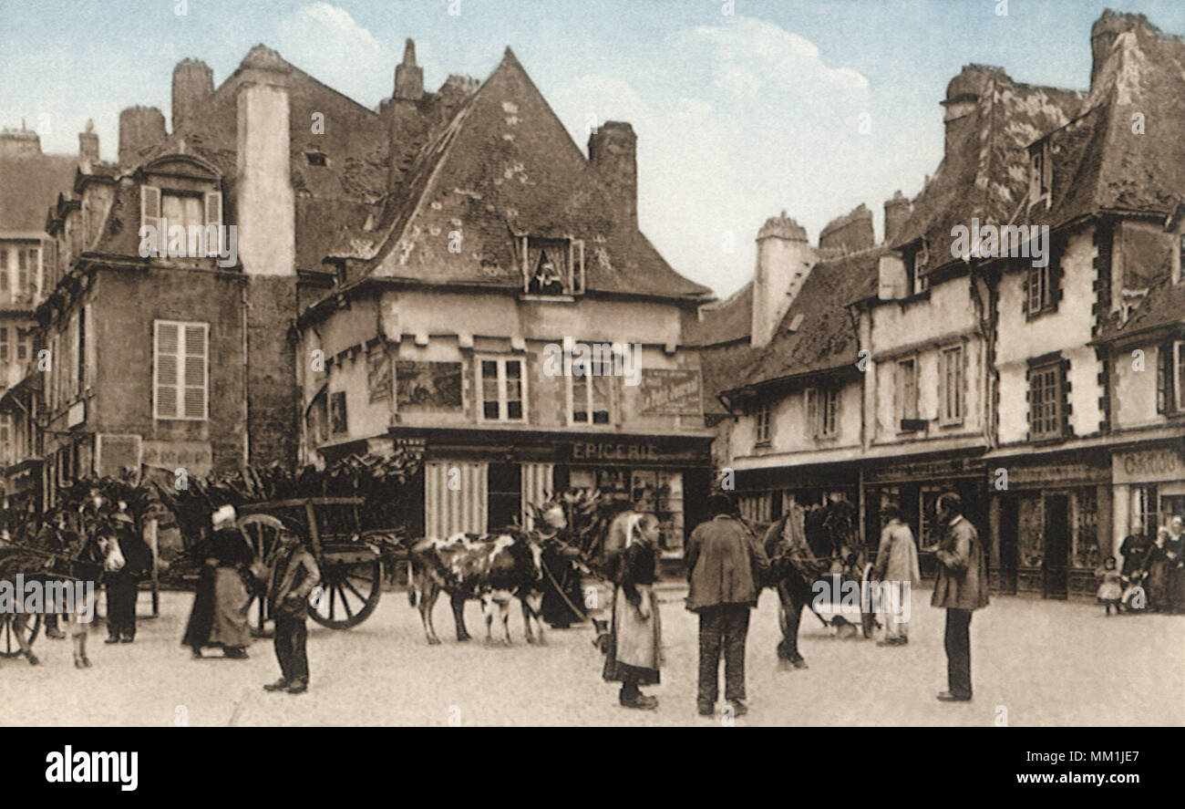 El lugar Terre en Duc. Quimperie. 1910 Foto de stock
