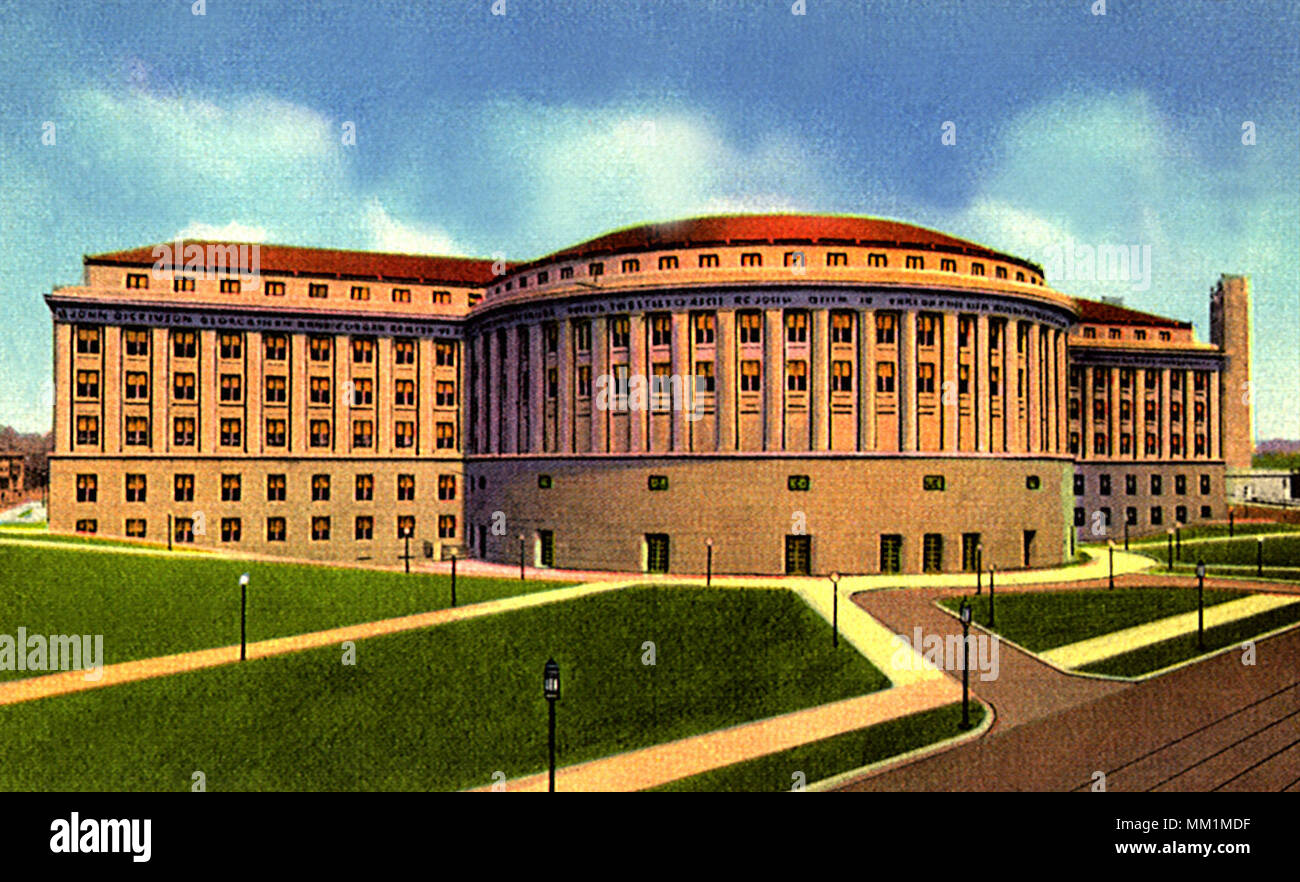 Edificio educacional en el Capitol Park. Harrisburg. 1945 Foto de stock