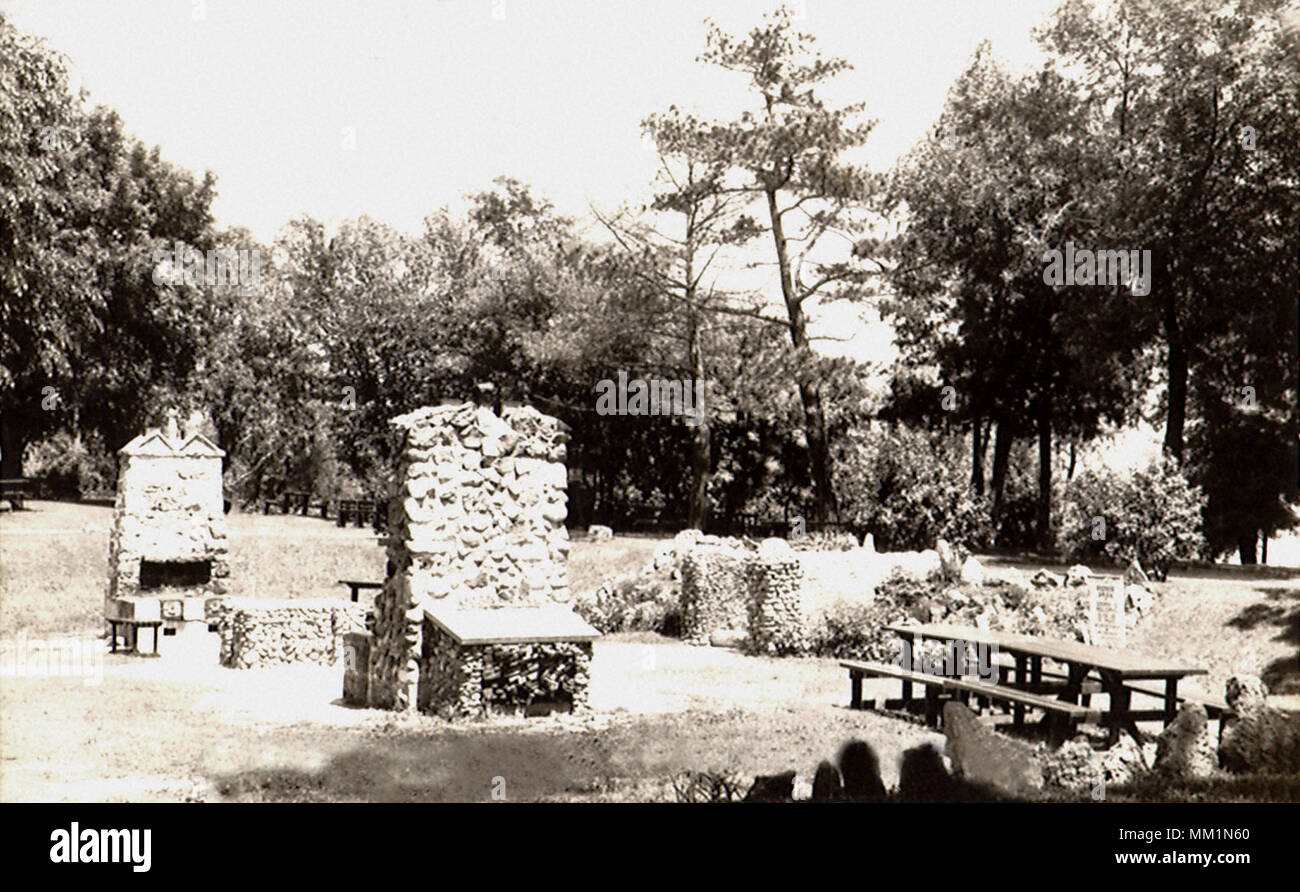 Pioneer Park. Stillwater. 1940 Foto de stock