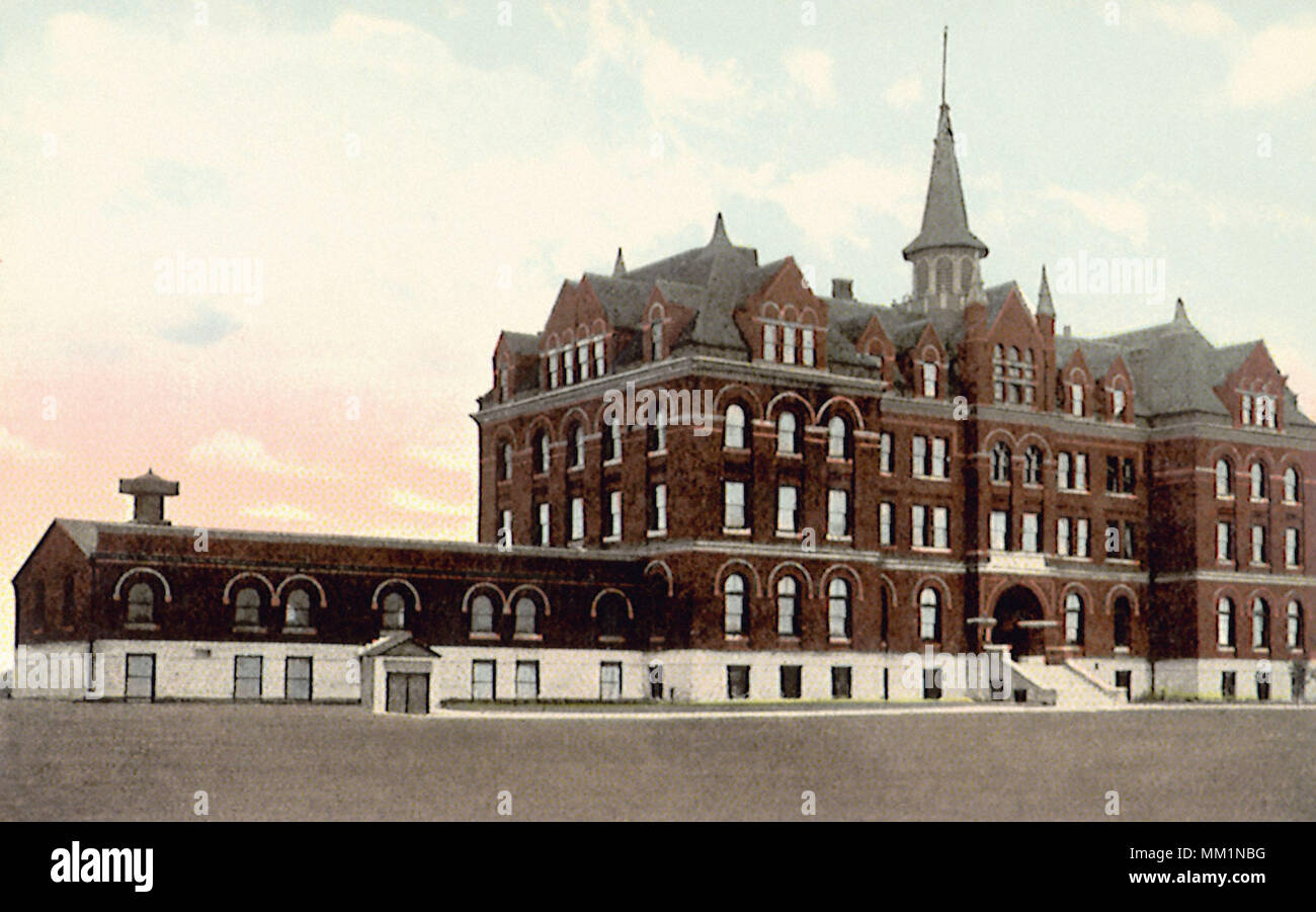 P. R. L. College. Fergus Falls. 1910 Foto de stock