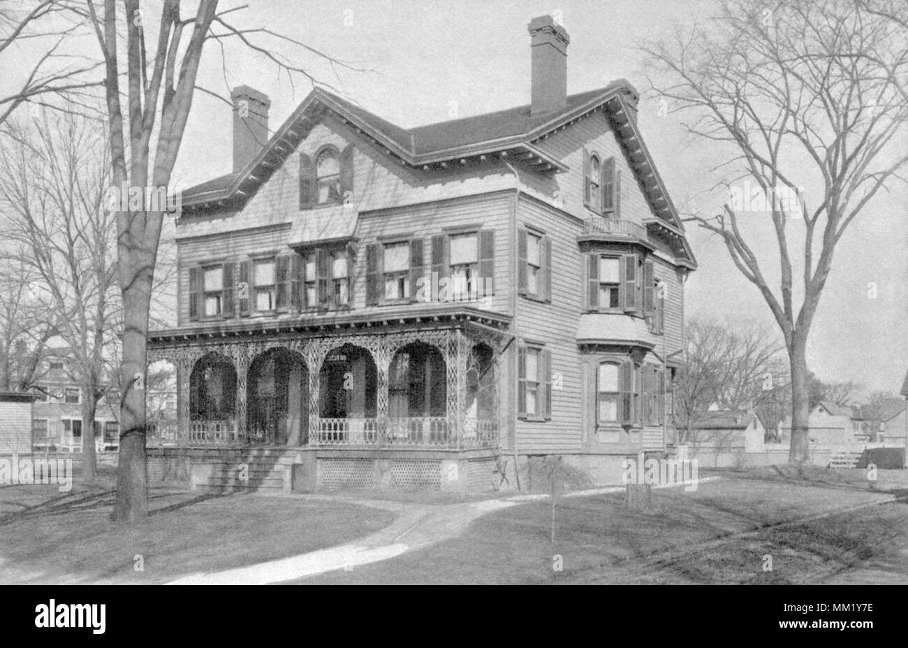 Residencia de Edwin L. Scofield. Stamford. 1892 Foto de stock