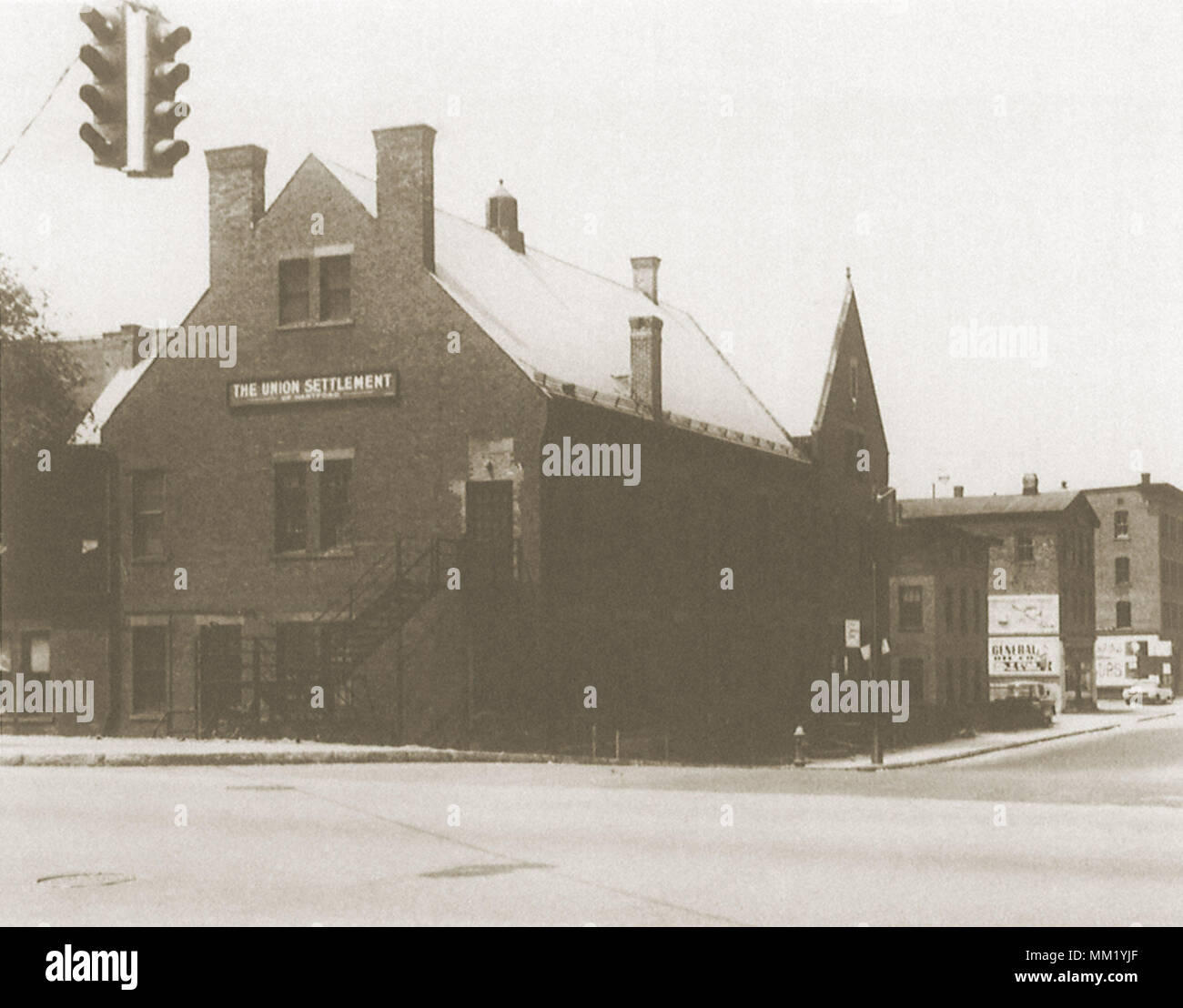 Unión Casa de asentamiento. Hartford. 1970 Foto de stock