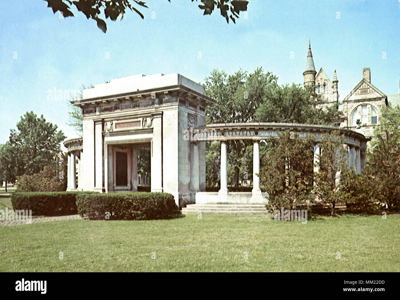 Arco conmemorativo en la Universidad de Oberlin. Oberlin College. 1970 Foto de stock