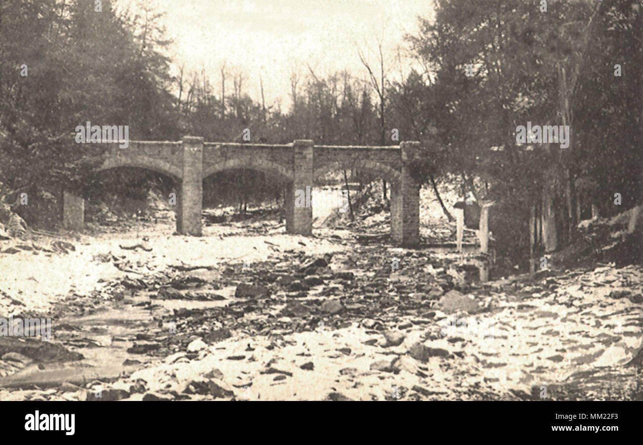 Puente de arco. Struthers. 1909 Foto de stock