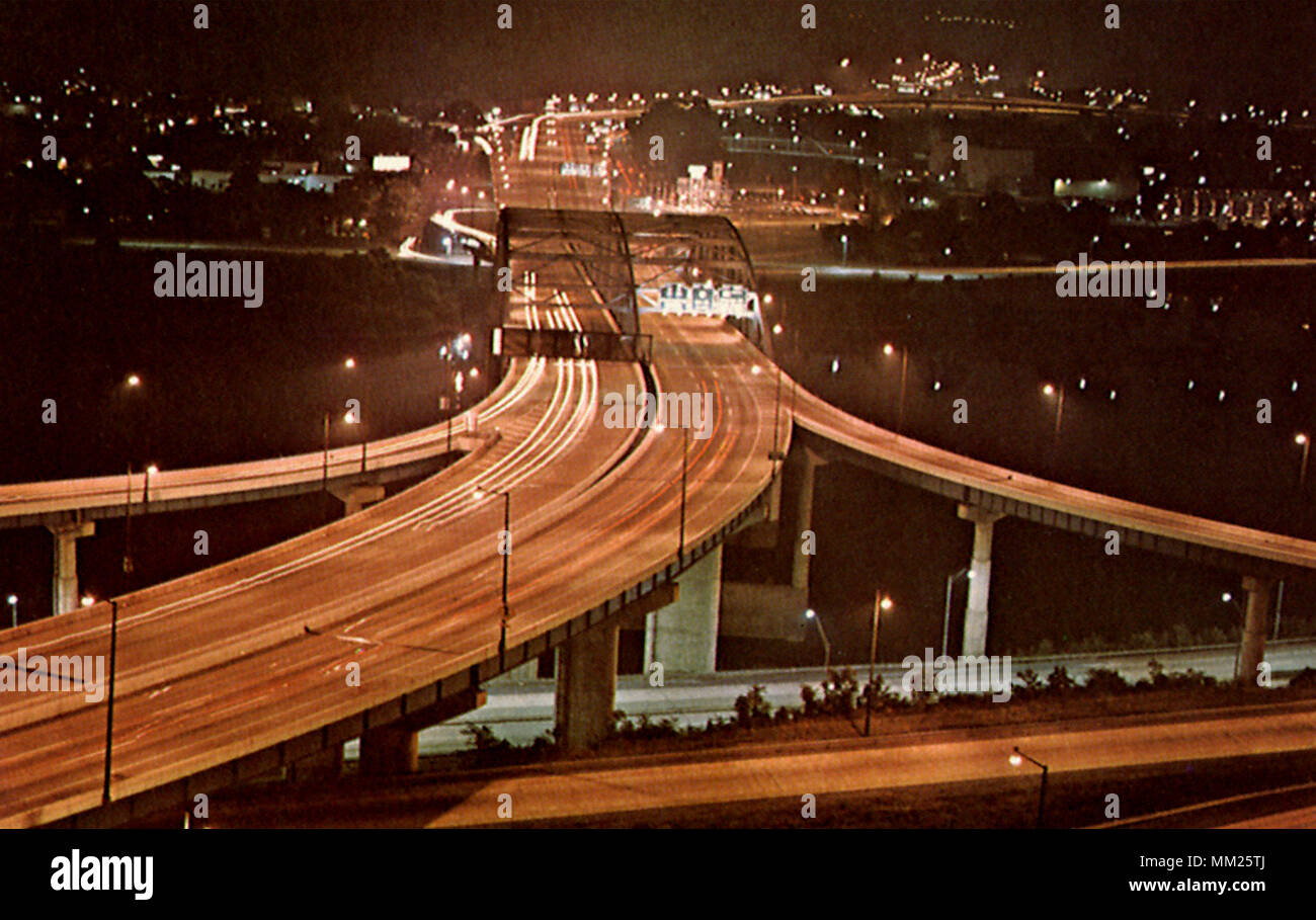 La Interstate 64 Bridge. Charleston. 1970 Foto de stock