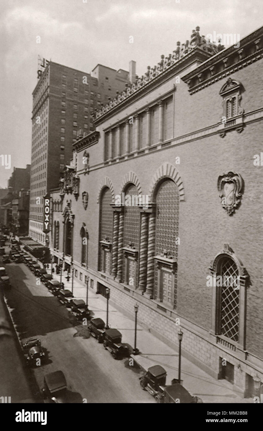 El Teatro Roxy. La Ciudad de Nueva York. 1920 Foto de stock
