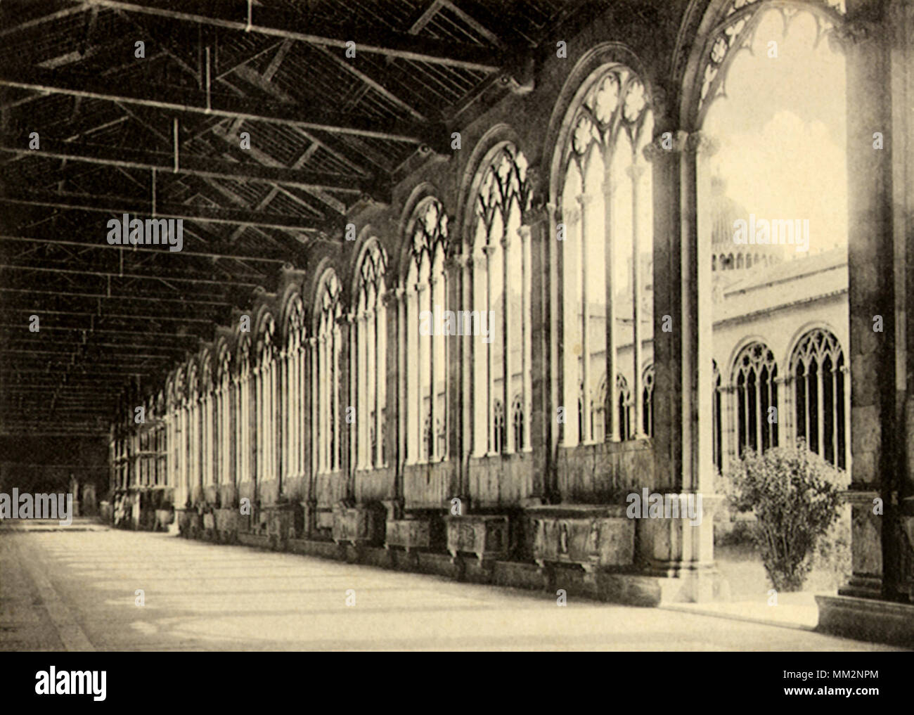 Galería Interior. Pisa. 1930 Foto de stock