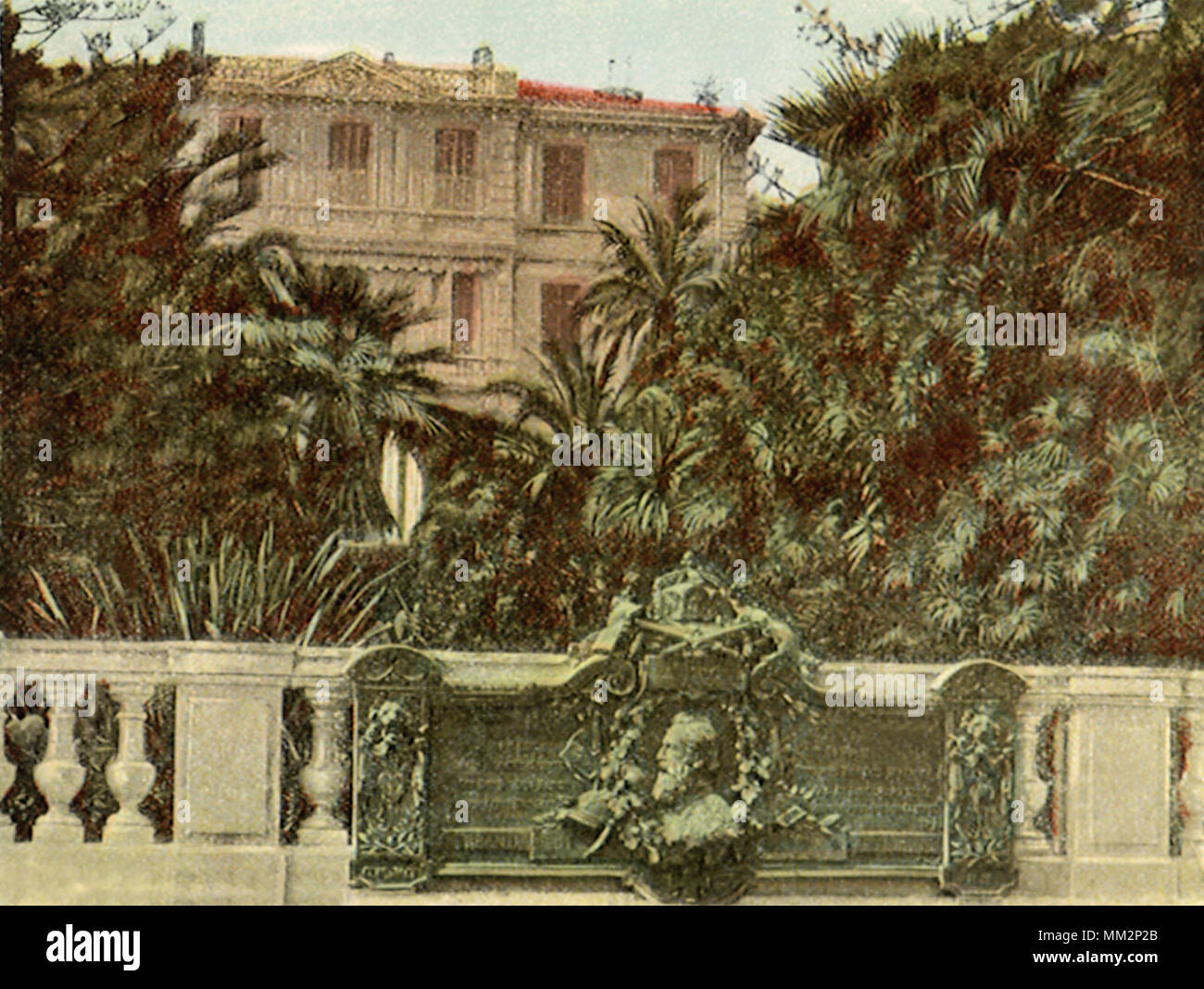 Zirco Villa. San Remo. 1910 Foto de stock