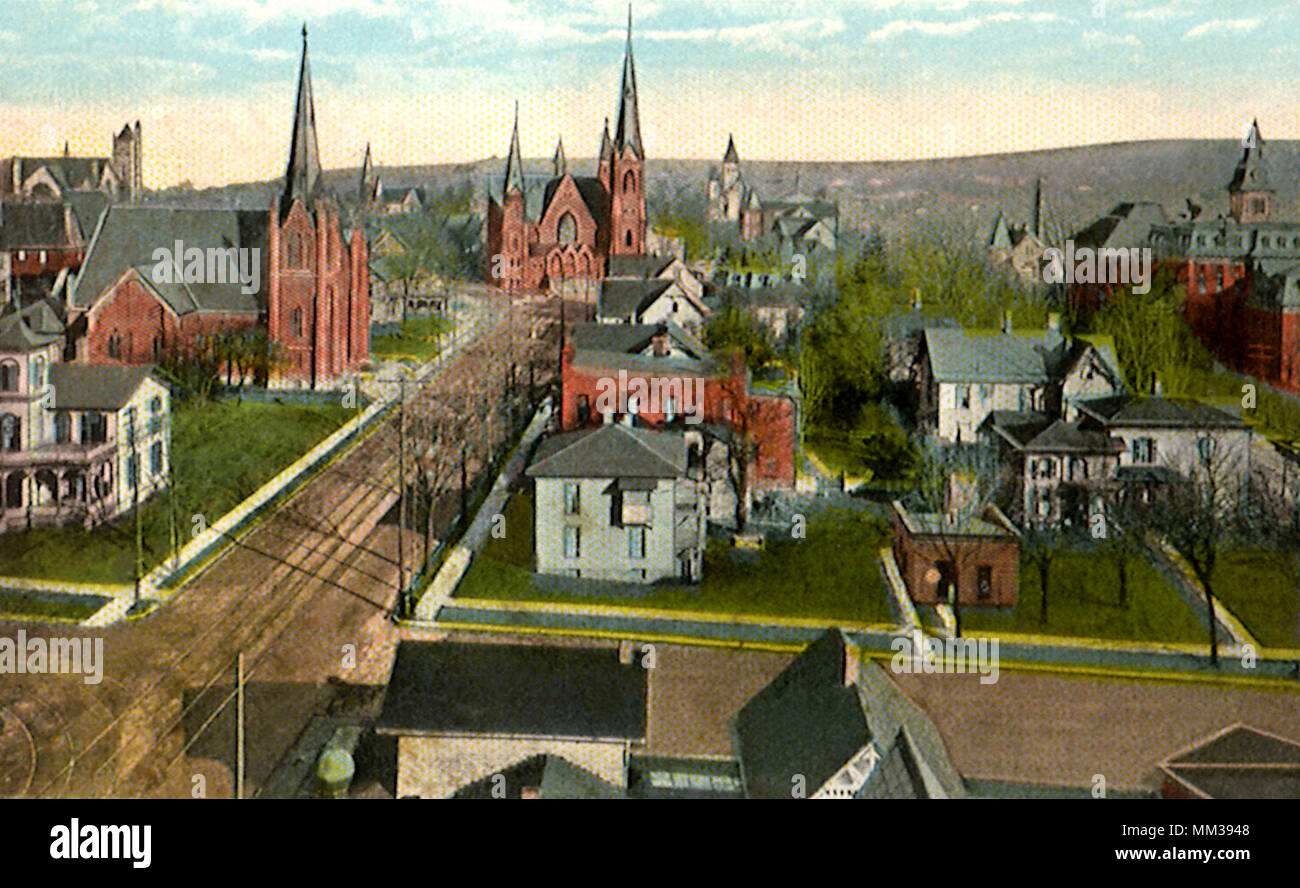 Las siete iglesias. Jamestown. 1923 Foto de stock