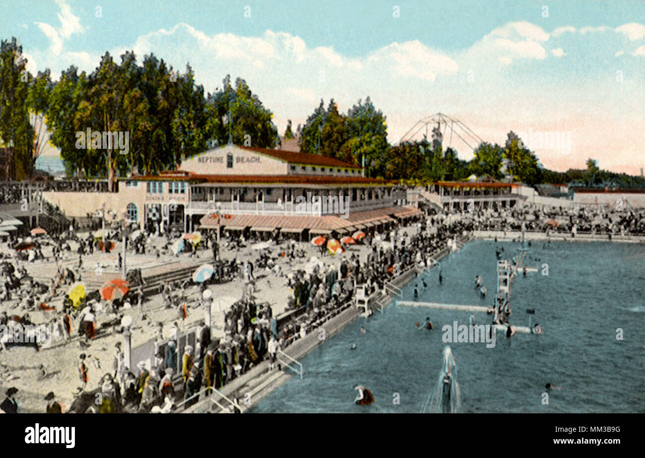 Neptune Beach. Alameda. 1915 Foto de stock