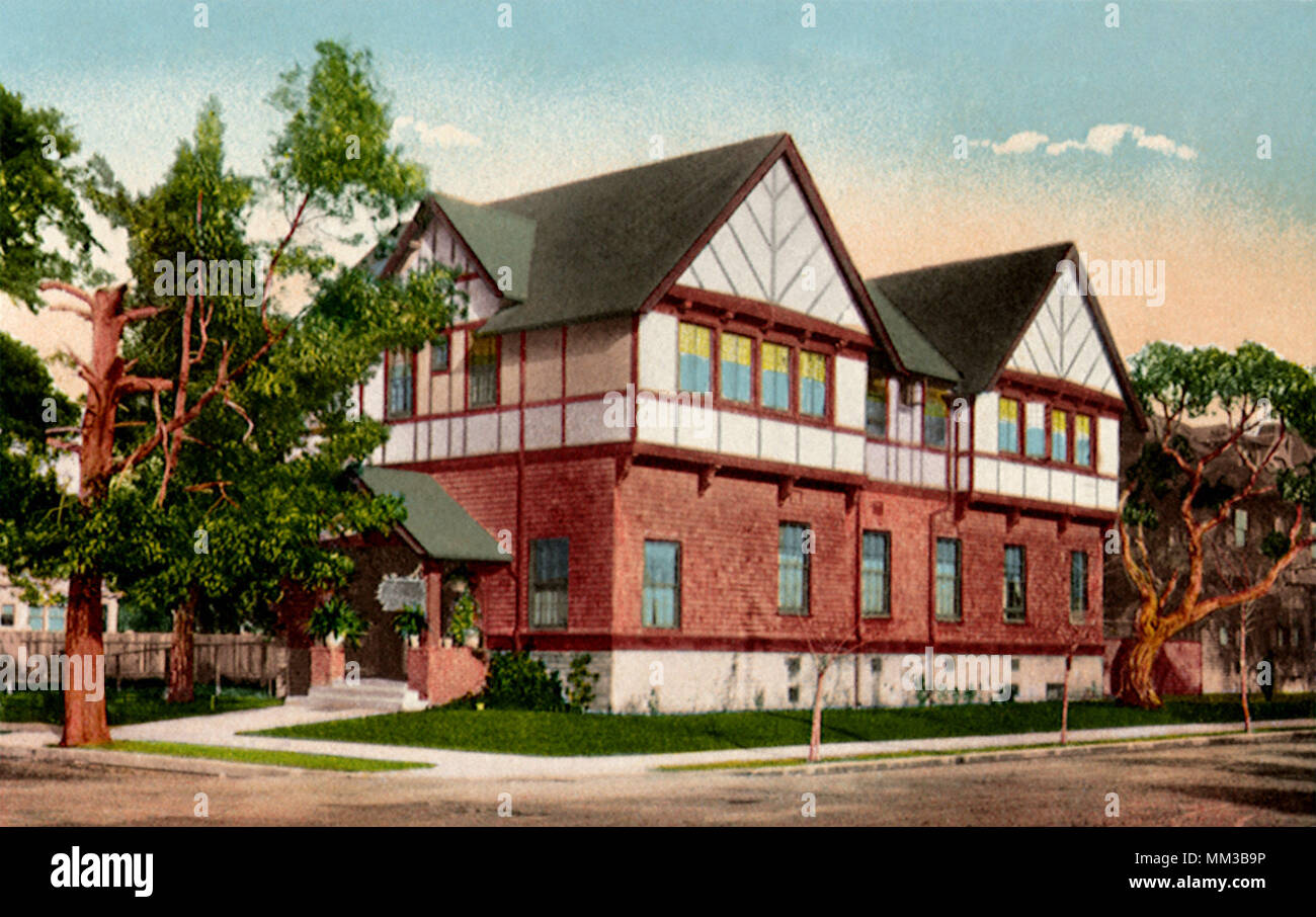 Casa de verdad. Alameda. 1910 Foto de stock