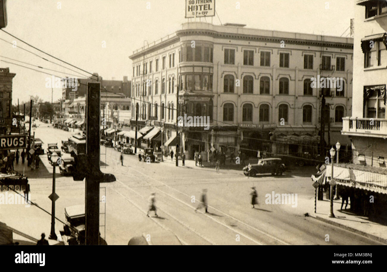 19Th Street. Bakersfield. 1910 Foto de stock