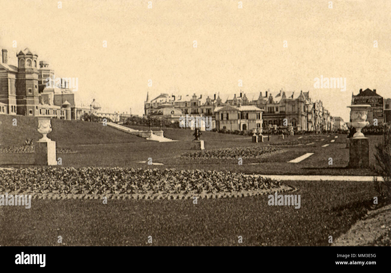 Jardín del Rey. Ostende. 1906 Foto de stock