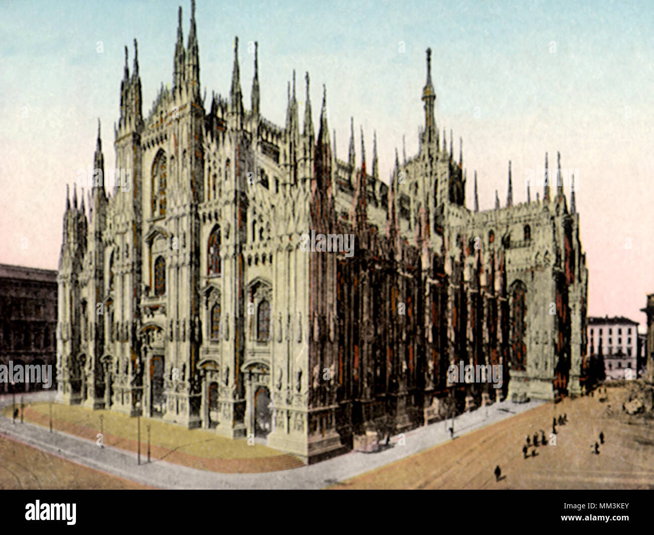 Catedral. Milán. 1902 Foto de stock